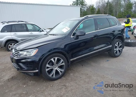 2017 Volkswagen Touareg V6 Wolfsburg Edition from USA, damaged, VIN WVGRF7BP6HD006412